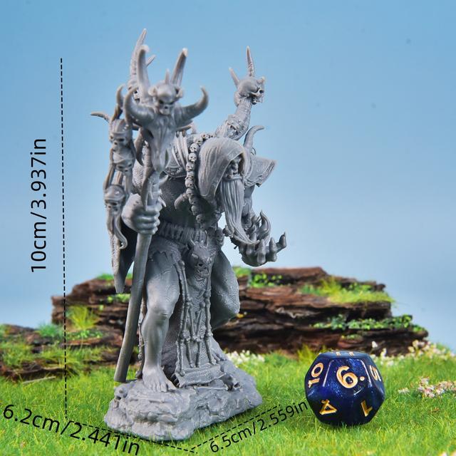 TEMU Modèle de Non Peint - Miniature de Squelette en Résine pour Jeux TPRG - Cadeau de Noël Idéal