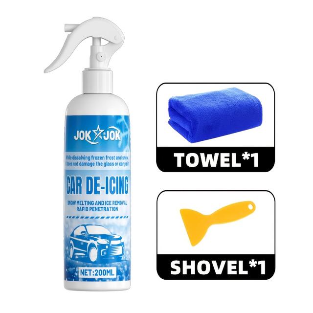 TEMU Multifunktionales Enteisungsmittel - Geeignet für Autofenster, Rückspiegel, Türgriffe, schmilzt Eis schnell auf und verhindert das Erfrieren | Sichtbarkeit | Winterfahr-Sicherheitspflege