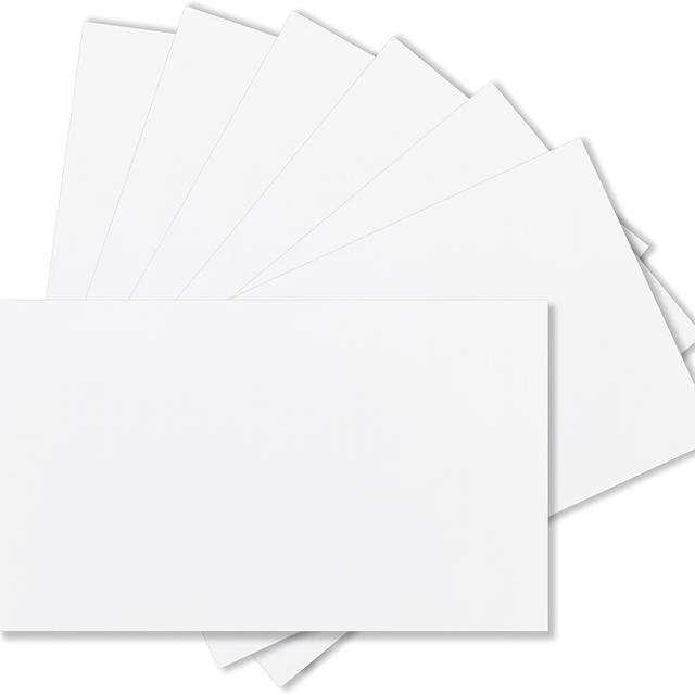 TEMU Paquete de 100 tarjetas gruesas de cartulina para invitaciones, tarjetas de felicitación, postales, fotos, papel grueso de /m² (blanco, 3x5 pulgadas)