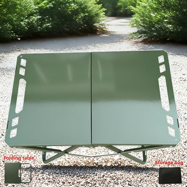 TEMU Sports And Outdoor Gear, Camping Tables, Lightweight Portable Folding Tables, Carbon Steel Multifunctional Barbecue Tables