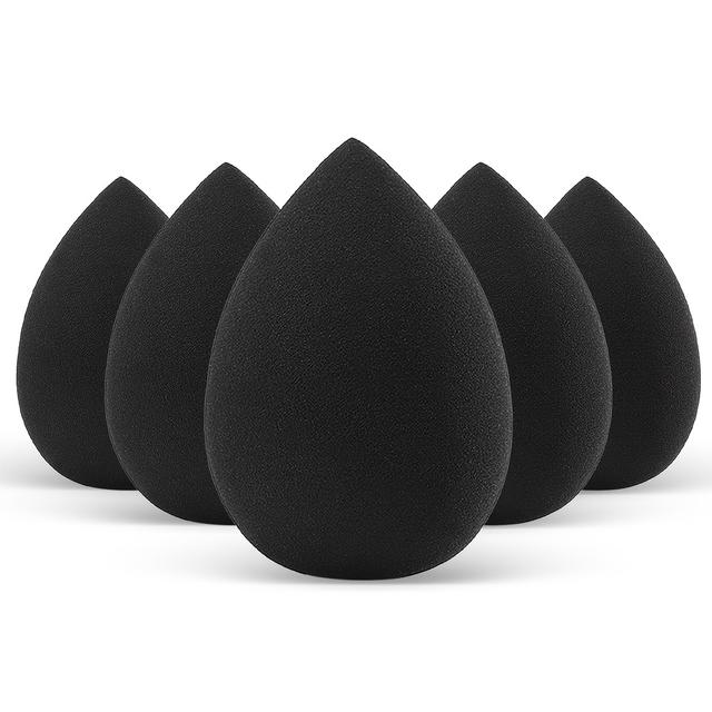 TEMU Набір з 5 губок для макіяжу – Латексні губки для ідеального нанесення рідких, кремових та пудрових засобів