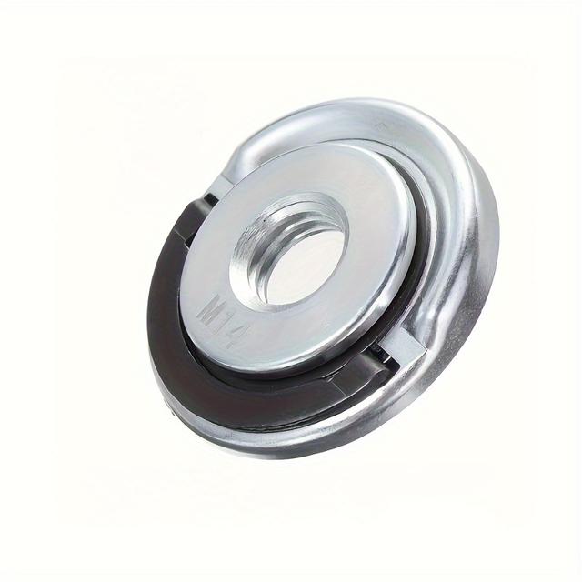 TEMU 1pc M14 Angle Grinder Self-locking Pressure Plate, Quick Clamping Tool For Angle Grinders, Threaded Locking Nut Accessory