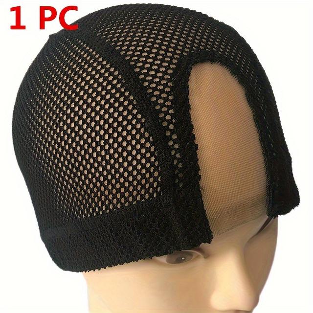 TEMU 1pc Unisex Adult Polyamide Elastic Mesh Wig , 2x4 U Part Lace Wig Caps, Large Hole Spandex Dome For Diy Wigs, Fit For Men And Women