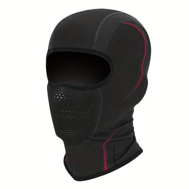 TEMU Спортивна Балаклава - Дихаюча Високоеластична Маска для Лиця, Трикотажна Тканина з Тепловими Властивостями для Велосипедного та Мотоциклетного Лінеру