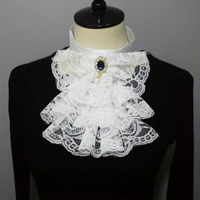 TEMU Vintage a 3 con Pizzo, Pendente Elegante, Staccabile per Abiti e Gonne, Accessorio Casual