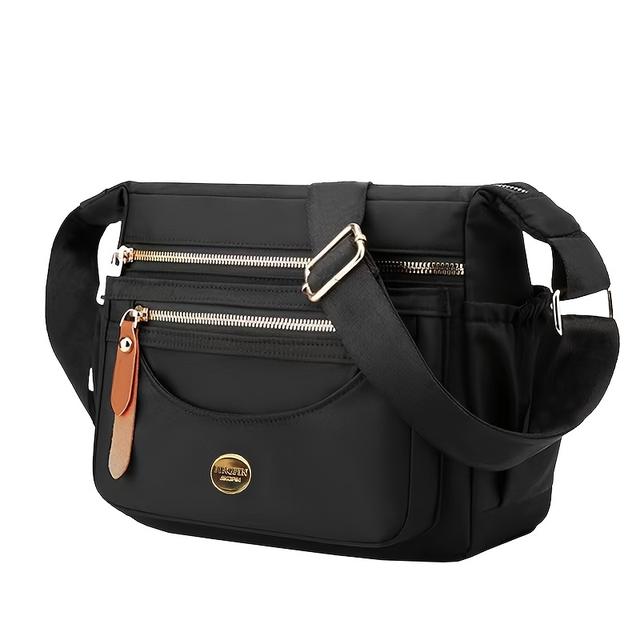 TEMU Unisex Square Crossbody Bag For Men And Women, Fashionable Casual Messenger Bag [zipper Direction Random], Versatile Storage, Sleek Style, Durable Construction, Crossbody Purse, Daily