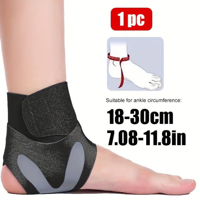 TEMU 1pc- Adjustable Ankle Brace For ,with U-shaped Silicone Ankle Pad-2 Hook And Loop Fasteners-ankle Compression Brace, Arch Support Brace For Work, Gym, Sports, Running, Basketball, Volleyball!