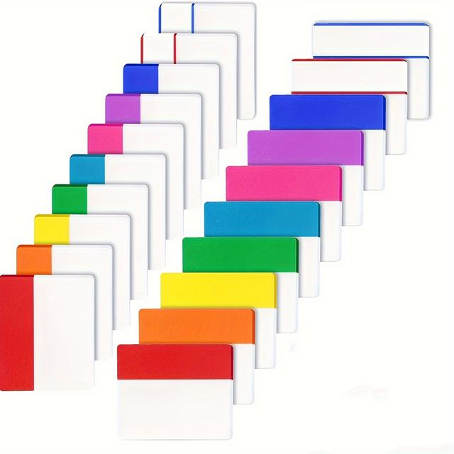 TEMU Colorful Index Sticky Notes That Are Transparent, , Semi-transparent, And Have Strong For Labeling