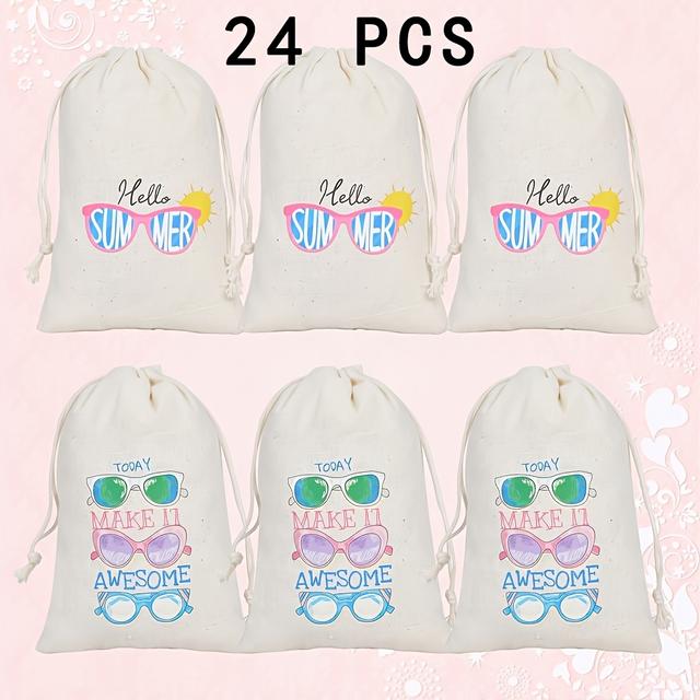 TEMU 24 Piezas Bolsas de Regalo con Cordón Tema " Día" para Decoraciones de Fiestas de , Despedida de Soltera, Ducha y