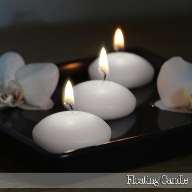 TEMU Set Of 36 White Floating Candles, Each 3 Inches In Size, With A Of 7-. Ideal For Romantic Evenings, Portable Candles Are Perfect For Travel, Family , Weddings, Parties, And Home Decor