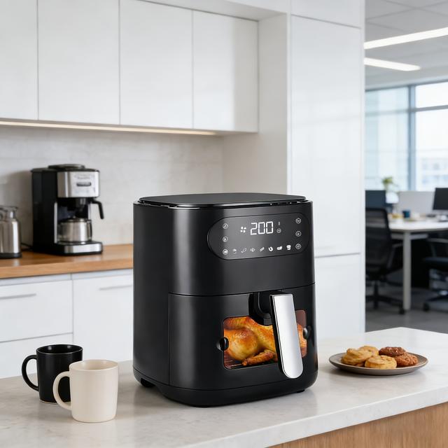 TEMU 6l Air Fryer Designed For Food Lovers, Cooking Flavors, Sturdy & Multifunctional Build - Assists Busy Families & Cooking In Effortlessly Restaurant-grade Dishes