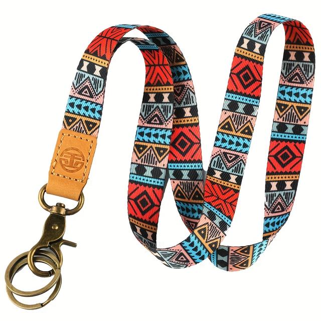 TEMU Chaveiro, Cordão para Chaves, Fivela com Cordão Longo, Adequado para Homens e Mulheres, Cordão de Pescoço , Aplicável à Carteira de Crachá de