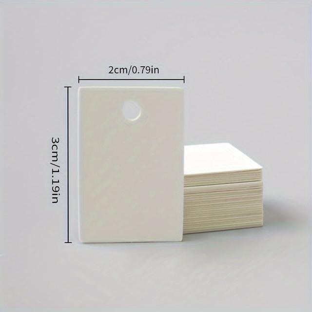 TEMU 600pcs Of Paper Universal Clothes Blank Card Display Card Price Tag Small Business Craft Supplies In Stock