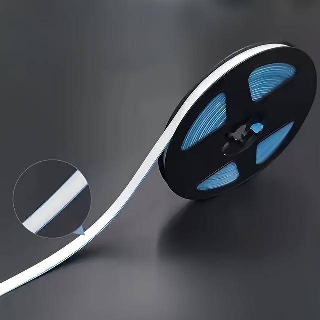 TEMU 1 Role Samolepicí Voděodolná PVC Těsnicí Páska, Vinylová Těsnicí Páska pro Mezery v Kuchyni a Koupelně, Olejuvzdorná Dekorativní Okrajová Lišta, Kuchyňská Těsnicí Páska | Lesklý Povrch | Hladká