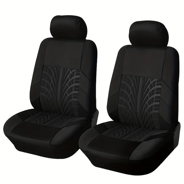 TEMU 2pcs Seat Covers, Front 2 Seat Universal Seat Covers, Comfortable And Breathable Material, Comfortable , Universal Design, Suitable For Suv, Sedan, Van And Other Vehicle Models.