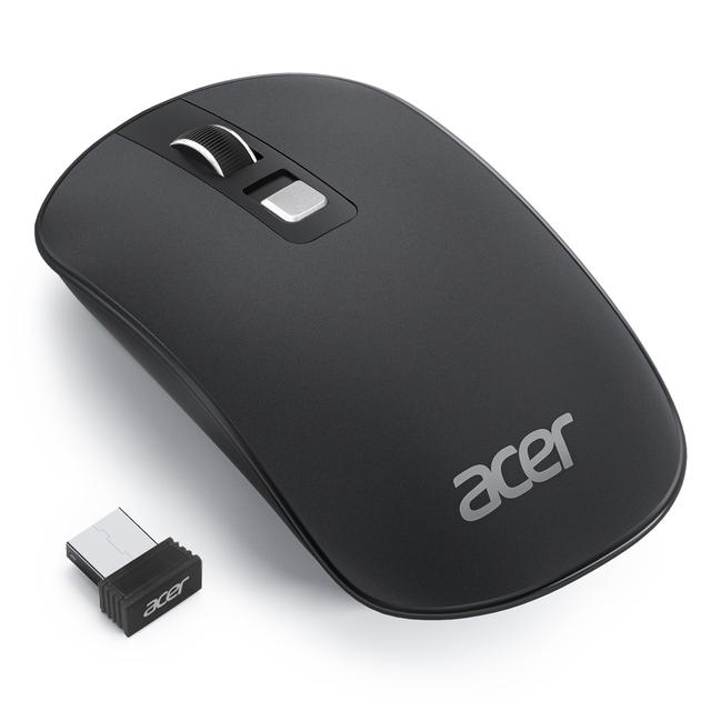 TEMU Rato Sem USB Slim ACER 2.4G | Para Destros, Sensor Ótico, Bateria, Portátil para Laptop, Desktop, PC Botões