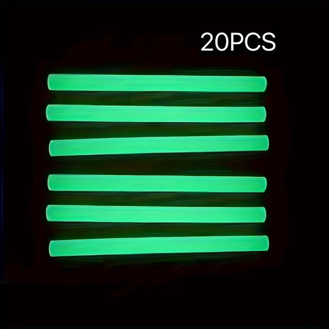 TEMU 20 шт. світлонакопичувальних клейових стрижнів для гарячого клею - для пістолета, DIY, міцне зчеплення, розплавлений для пістолетів