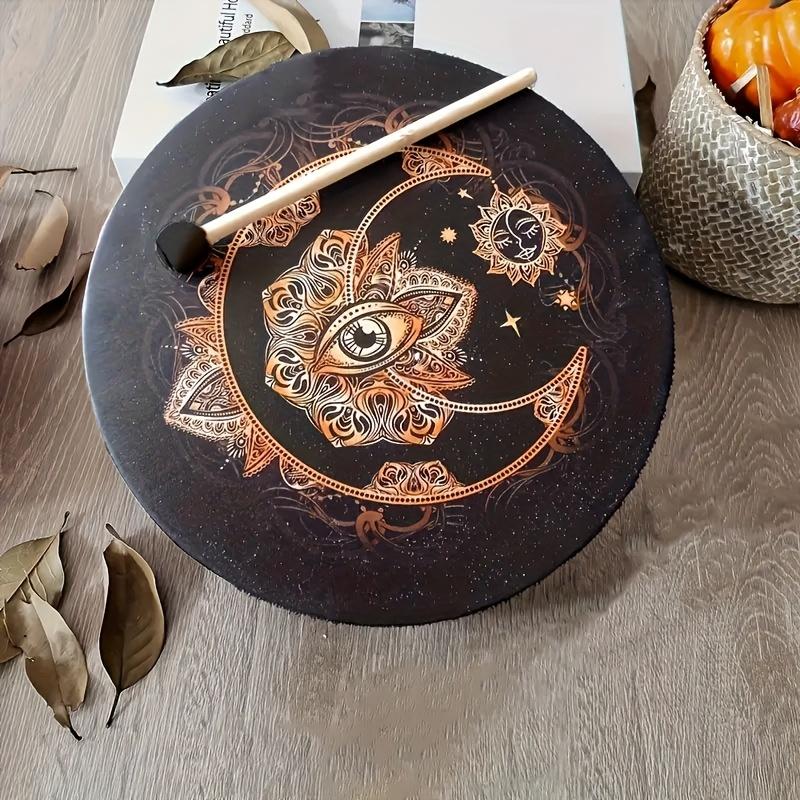 TEMU Tree Of Life Shaman Hand Drum With Drumstick