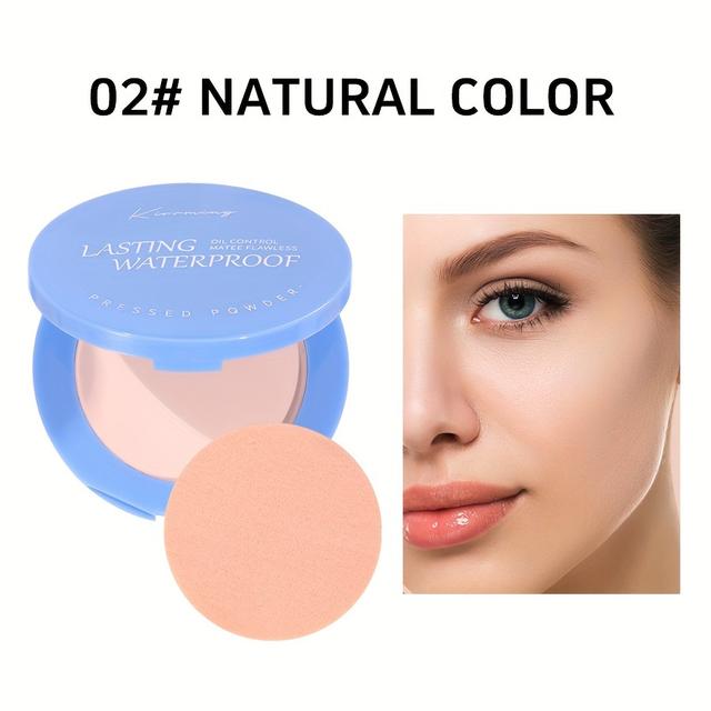 TEMU Concealing Oil-control Foundation/powder, Available In 3 Shades Suitable For Tones, Provides 24-hour Full Coverage And Oil Control, Long-lasting And Waterproof