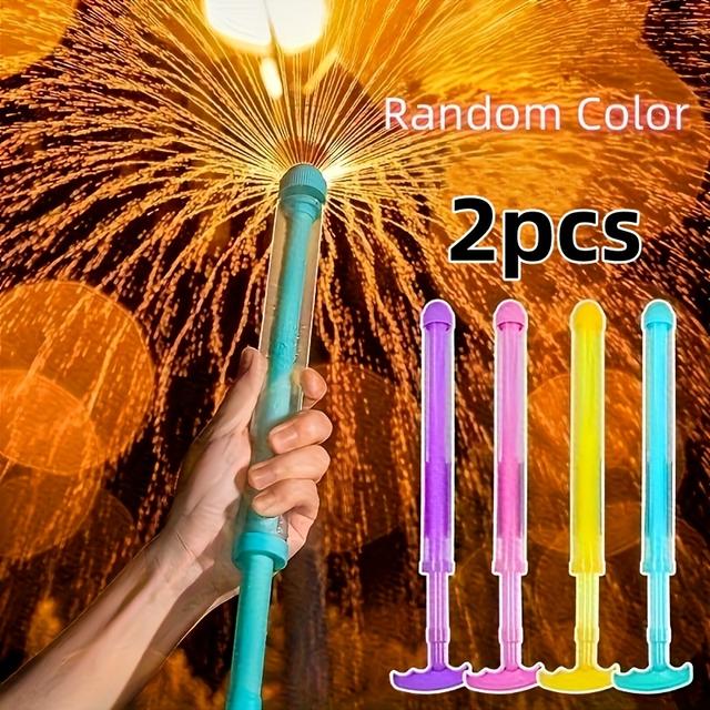 TEMU 2 Pieces Of Fireworks Water Guns, Large Capacity Water Guns That Pull Back Water (color Random) - Portable Water Spray Toys Suitable For Backyard, Garden, Outdoor Party Sprayers