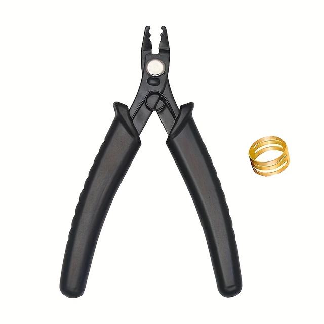 TEMU Heavy-duty Iron Alloy Steel Jewelry Pliers - Precision Positioning & Opening Ring For Jewelry Making, Beading, Crafting - Suitable For Hobbyists & Professional Jewelers (european )