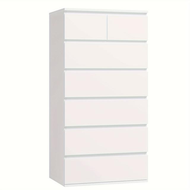 TEMU Kealive Kommode Weiß mit Schubladen, Sideboard Schubladenschrank, für Flur, Schlafzimmer, Wohnzimmer, Aufbewahrungsschubladen-Einheiten