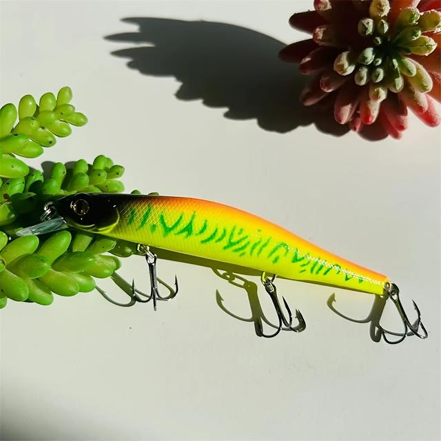 TEMU Нова приманка 12,5 см / 17 г для далекого закидання, повільно тонучий мінов, підходить для ловлі прісноводної та морської ри, таких як китайський окунь і окунь.