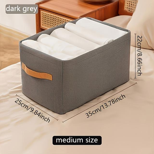 TEMU A Multifunctional Storage Box With A Handle, A Lightweight Container For The Wardrobe.