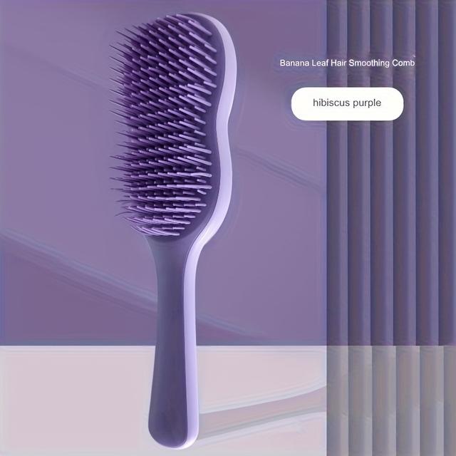 TEMU Banana Leaf Long Hair Fluffy Styling Straight Hair Comb Home Massage Air Cushion Brush