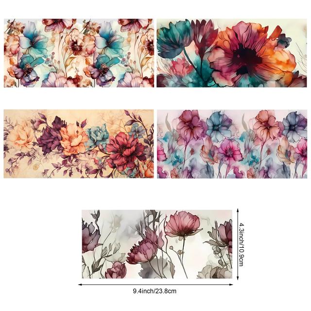 TEMU 5pcs/set Bee Uv Dtf Transfer Sticker Glass Cups Diy Wrap Transfer Sticker For 16oz Glass Cup Waterproof Sticker Bottle Sticker Adhesive Sticker-high Quality