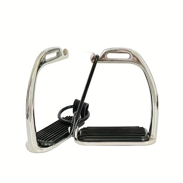 TEMU Een paar veiligheidsspijkers voor paardrijden, met een roestvrijstalen antislippedaal en kan worden gebruikt om de zijdeur open te doen voor veilig rijden.