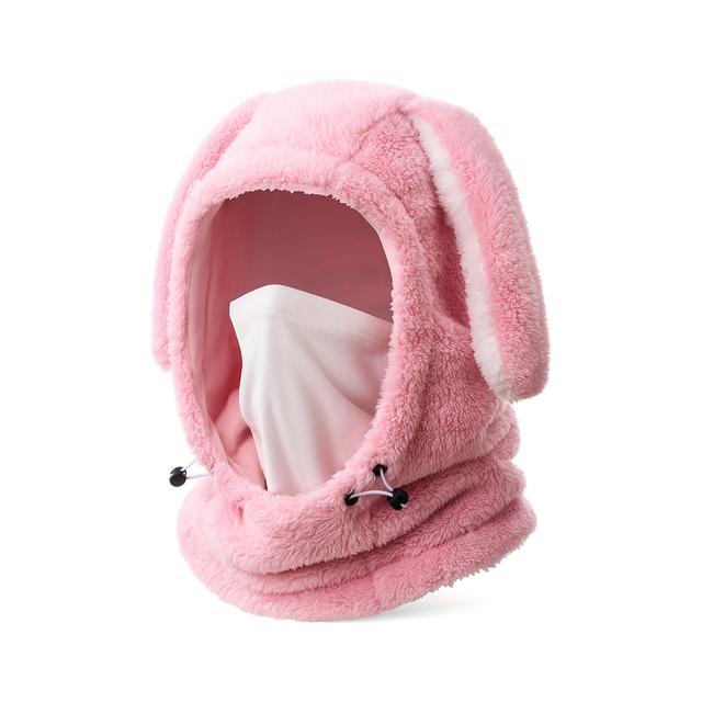 TEMU 1 Söt Vinterbandana i Tecknad Stil - Håll Dig Varm. Lämplig för skidåkning, vinterresor