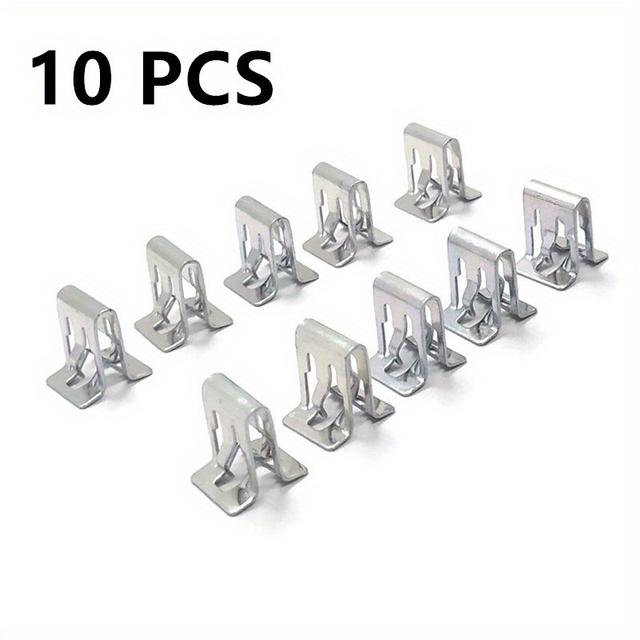 TEMU 10 st Metallklämma Bilinstrumentbräda DVD CD Panel Inredningsplatta Fästklippa Bältesfäste Autofixerare