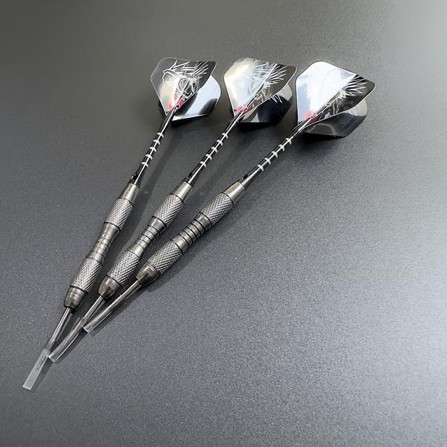 TEMU 3 Iron Dart Tips With Aluminum Alloy Shafts And Pet Dart Flights For Competition, Training, And Play