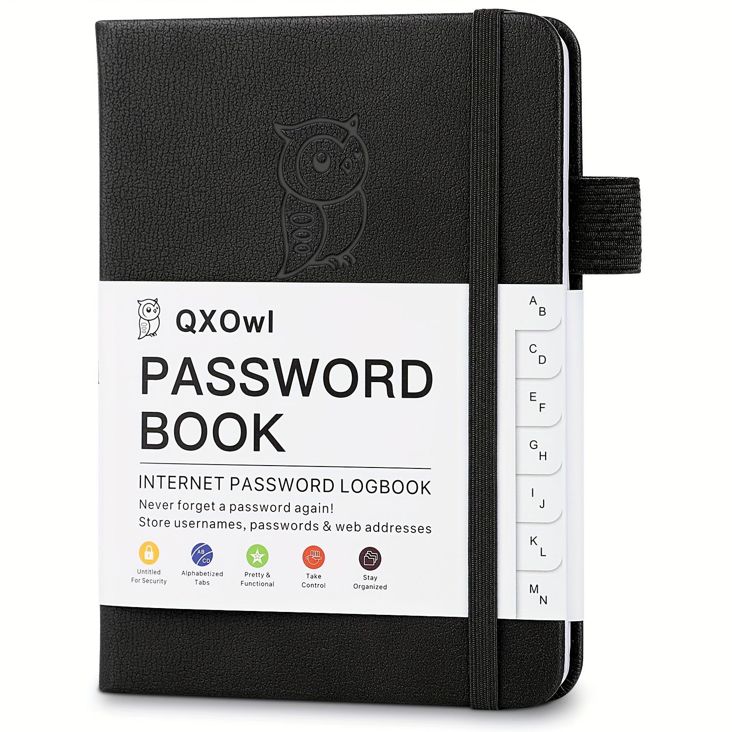 TEMU - Personal Organizers Featuring A-z Tabs, Sturdy Hardcover, Ideal For Elderly Users, Online Password Tracking, Address Organization, And Compact Size For Easy Carrying