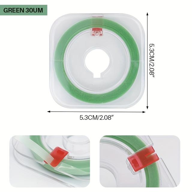 TEMU 6 Meter langer Polierstreifen, 4 mm/0,16 Zoll breit, in drei Größen erhältlich: dickes Lila, mittleres Grün und dünnes Gelb zum Polieren