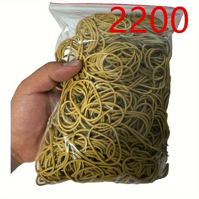 TEMU Approximately 1200/1600/2200pcs Of Rubber Bands, Rubber Bands, Made Of High-elastic Durable Rubber, Suitable For Home, Office, And School Use
