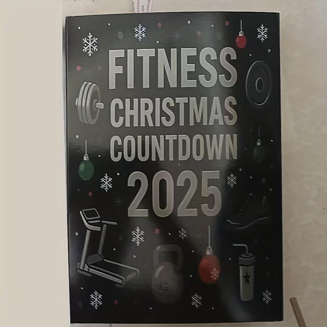 TEMU 2d Flat Gym Advent Calendar, 24-day Fitness Christmas Tree Decorations, 2025 Advent Countdown Calendar, Christmas Fitness Ornaments, Great Gift For Athletes And Fitness Enthusiasts