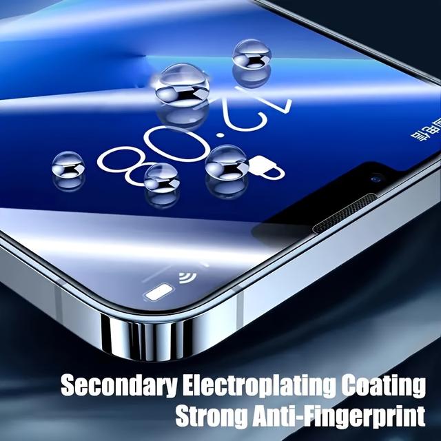 TEMU 5 Stück Premium Schutzfolie aus gehärtetem Glas für for iphone 14 Pro Max, 7, 15 Plus, 12 Pro, 15 Pro Max, 8, 16 Plus, 13 Pro, 16 Pro Max - Wasserdicht, Langlebig & Ultra-Klar