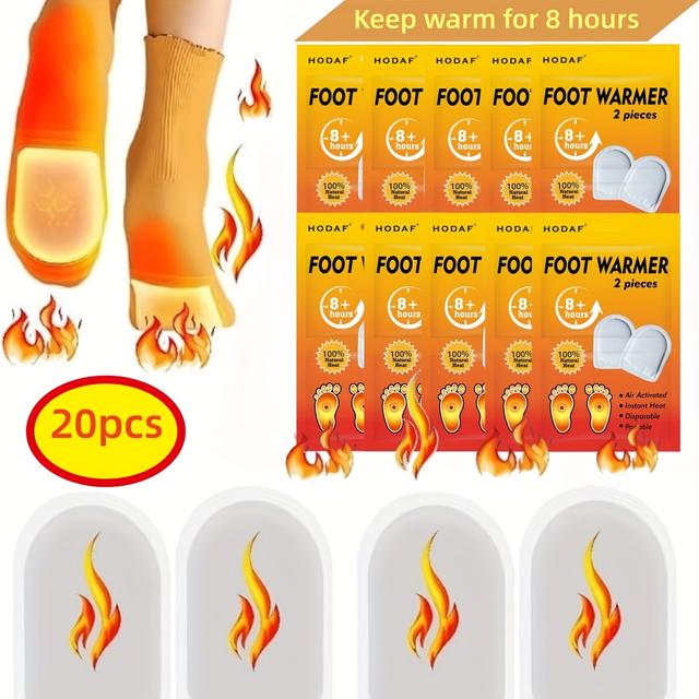 TEMU 10pcs/20pcs []outdoor Foot Heater, ( Right After Opening), Self-heating Warmer, Provides Extended For Up To , Without Battery