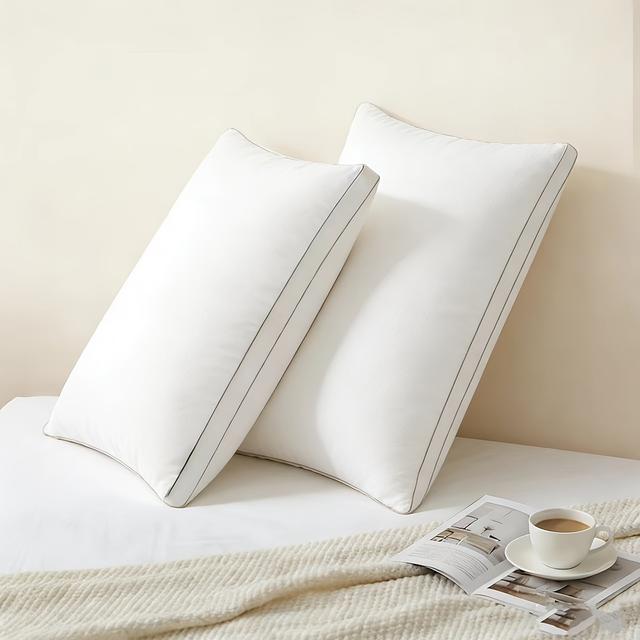 TEMU 1pc Breathable And Skin-friendly Pillow | Providing Neck Support, Promoting , Suitable For Family Bedrooms, Student Dormitories, Hotels, And Guesthouses |, Soft, Plain Weave, Use