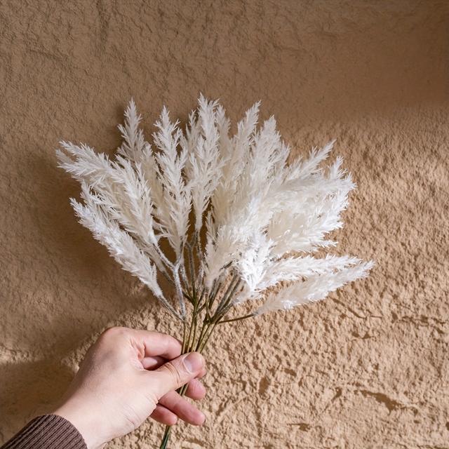 TEMU 5 st konstgjorda snöiga gypsophila små grenar konstblommor växtdekoration, INS-stil