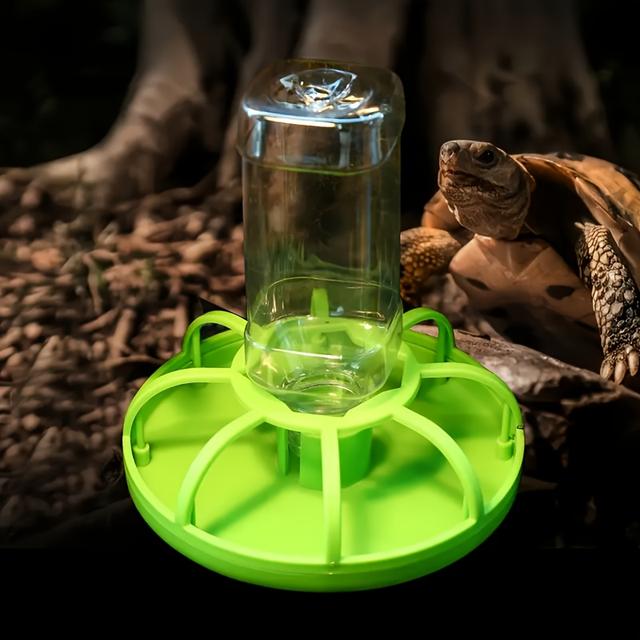 TEMU 1pc Automatic Water Dispenser For Pets, Turtle Water Bowl, Water Feeding Basin