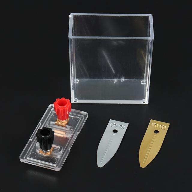 TEMU 1pc - Saltwater Power Generation Experiment Kit - Educational Demonstration Of Primary Battery For Students, Physics Experiment Equipment, Scientific Exploration.