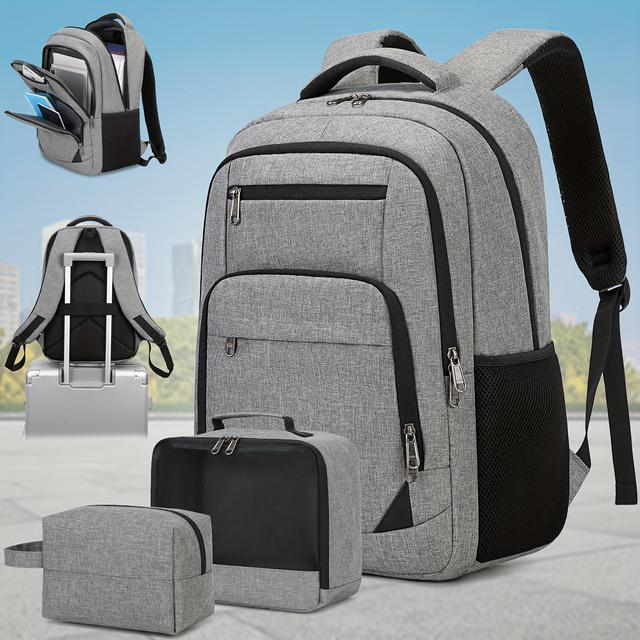 TEMU Unisex Business-Rucksack, Laptop-Rucksack, Wandern, geeignet für Business, Uni, Reisen, Mehrzweck-Rucksack für die Schulzeit
