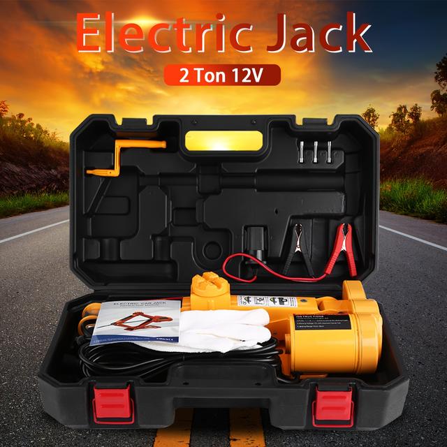 TEMU 12v Portable Electric Car Jack For Effortless Tire