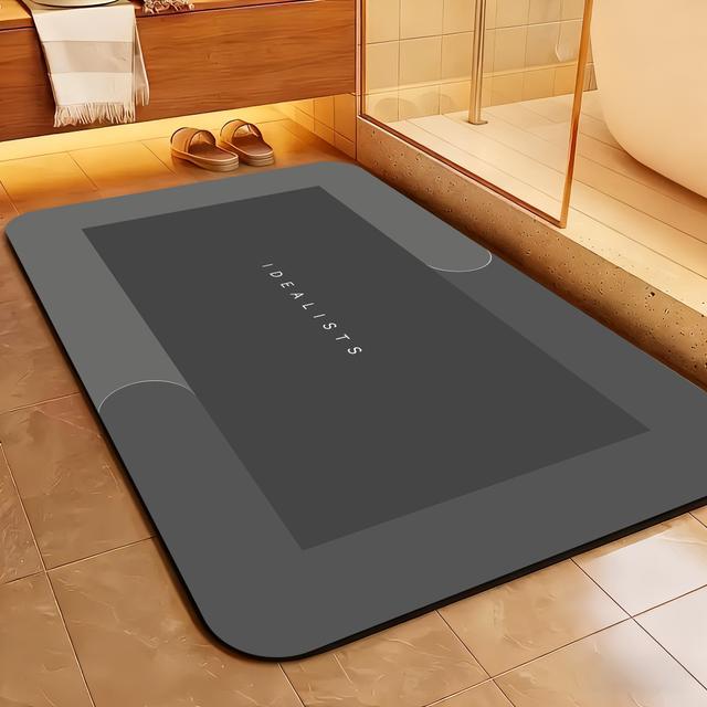 TEMU Rutschfeste Badematte aus Kieselalgenschlamm, geeignet für Schlafzimmer, Wohnzimmer, Esszimmer, Küche, Badezimmer, Eingangsbereich Waschküche