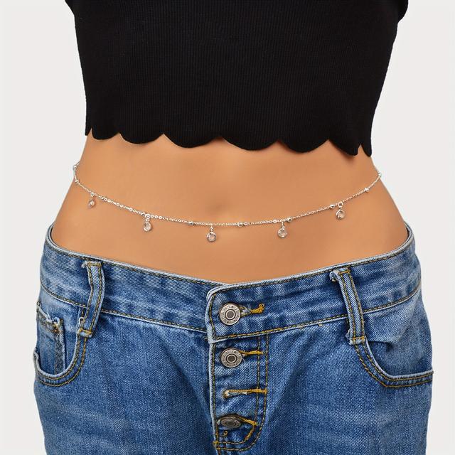 TEMU Minimalist Body Chain Beads Charms Sexy Belly Waist Chain