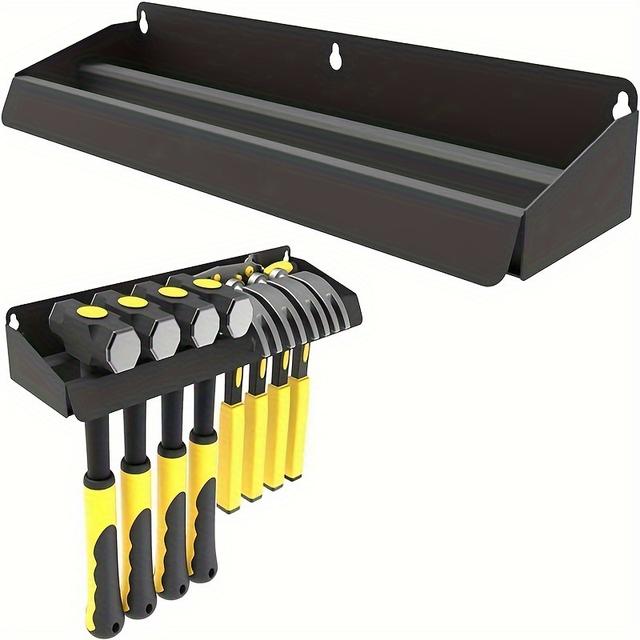 TEMU Wall-mounted Hammer Holder, Heavy-duty Metal Storage Rack For Garage, Workshop, Home - No