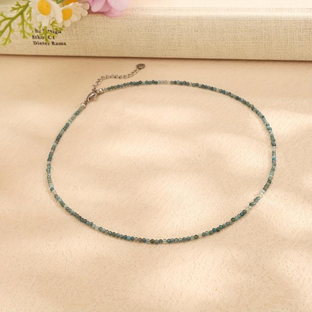 TEMU A Single Piece Of Natural African Turquoise Beads Necklace In A , Waterproof And Fashionable, Making It A Perfect Gift For Special